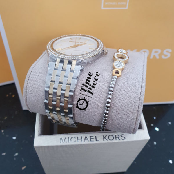 סט שעון מייקל קורס וצמיד דגם Michael Kors MK3215C