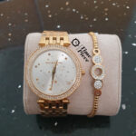 סט שעון מייקל קורס וצמיד לנשים Michael Kors MK3727C